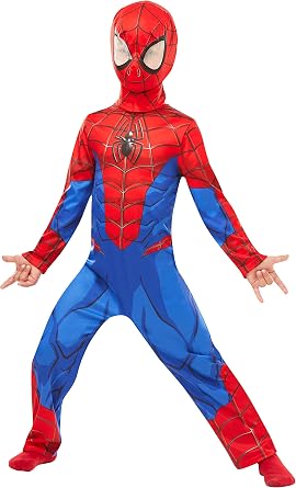 (Medium) - Rubie's 640840m Spiderman Marvel Spider-man Classic Child Costume,
