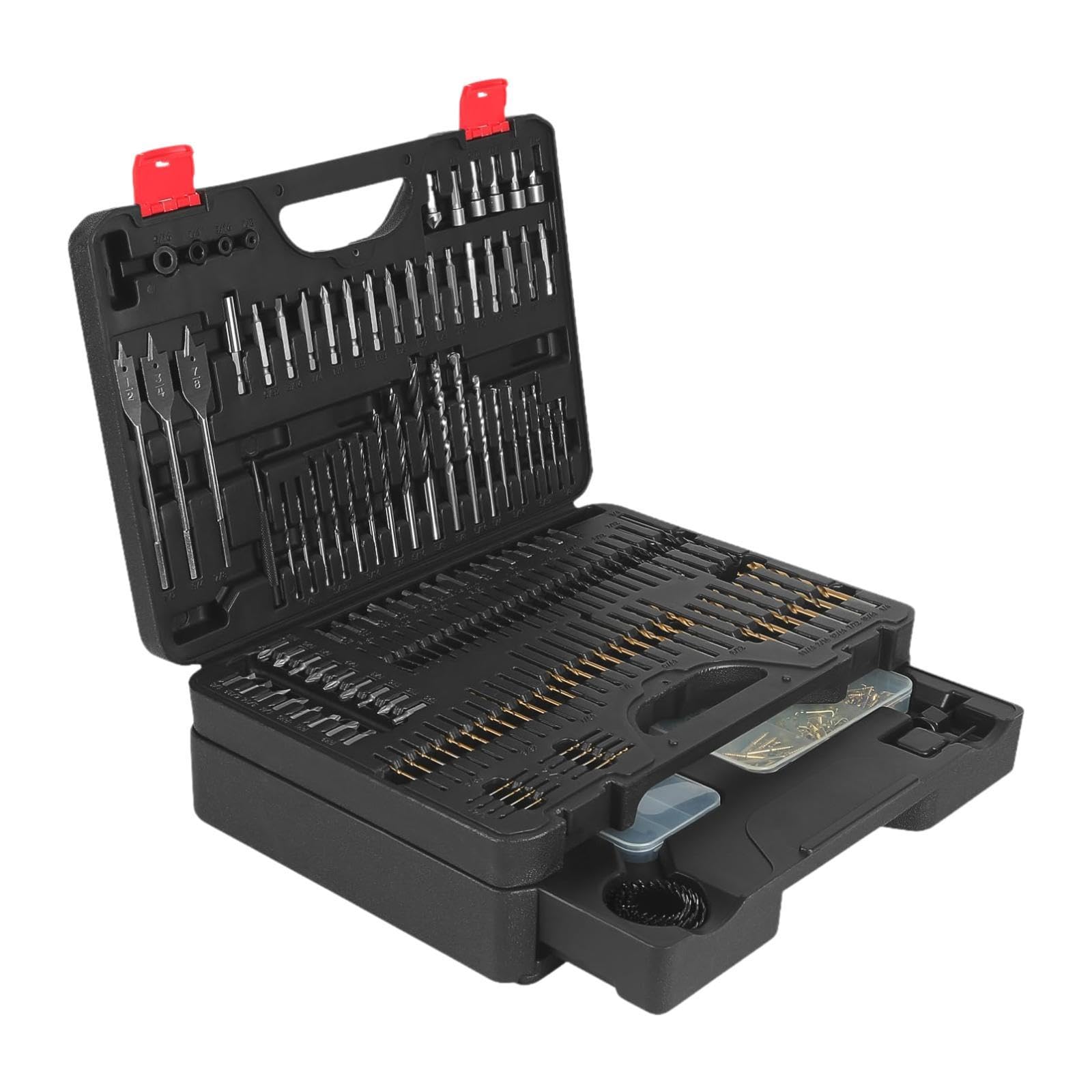 Juego de 398 Brocas, Kit de Accesorios para Taladro Y Destornillador, Broca para Destornillador de Impacto para Carpintería.