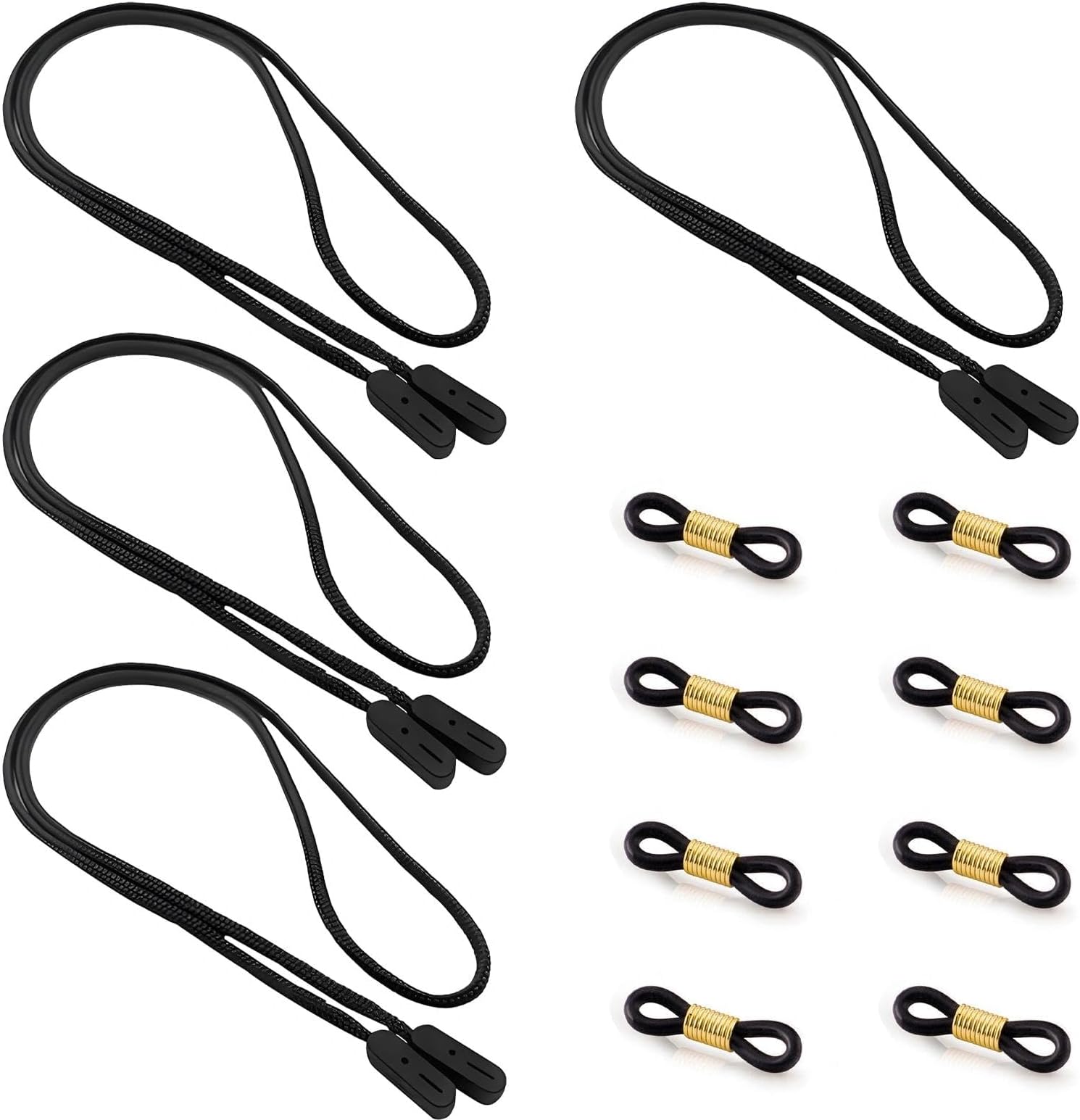 12 Pcs Secure Glasses Cord, Universal Eyeglass Strap Chains Cord, Eyewear Retainers Neck Holder Cord Lanyard for Anti Slip Protection for Kids Adult