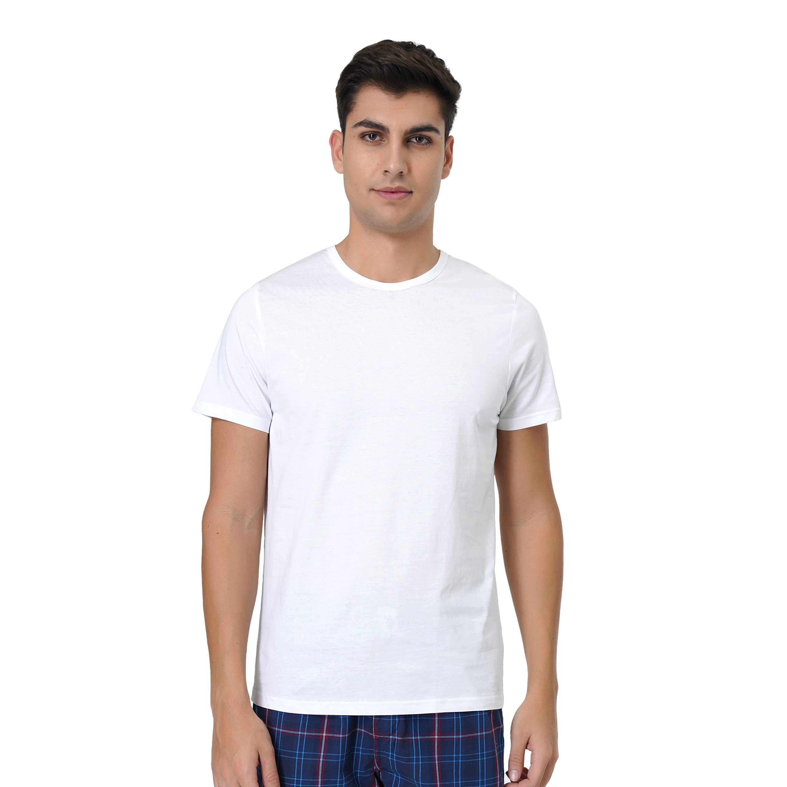 Men Short Sleeve Cotton Ev004 Regular Fit Vest - Pack of 1