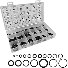 300PCS O Ring Assortment Kit Set AC O Ring Kit, 18 Sizes Rubber Seal Gasket Washer Repair Tool for Car Air Conditioning Compressor, AC System Seal Kits Gasket Classification Set with Storage Box