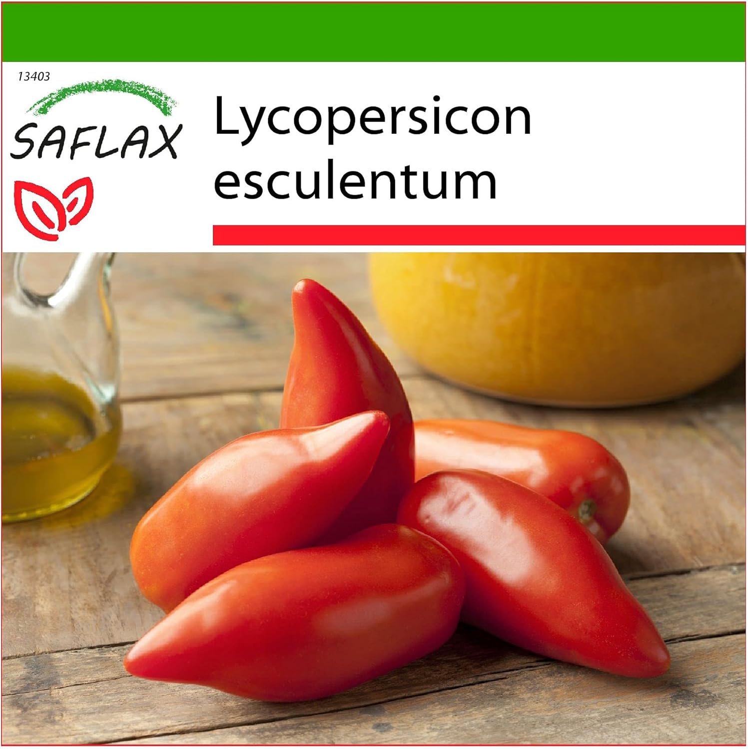 SAFLAX - Tomate Andine Cornue (de los Andes) - 10 semillas - Con sustrato estéril para cultivo - Lycopersicon esculentum