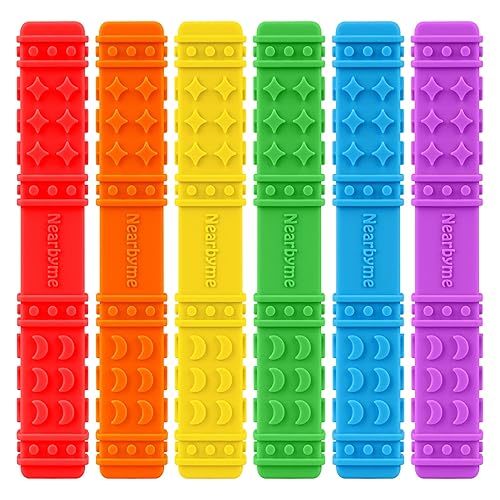 Juguetes sensoriales masticables para niños autistas, paquete de 4 palitos mordedores, herramienta masticable de motor oral para masticadores