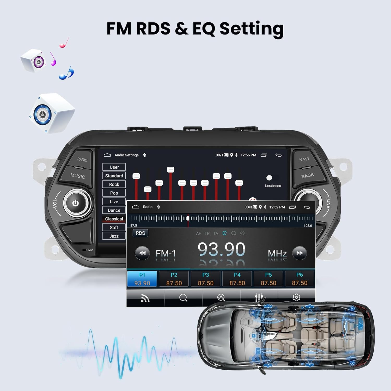 Diagram illustrating the connection of the AHD rear view camera to the autoradio and the vehicle's reversing light system.