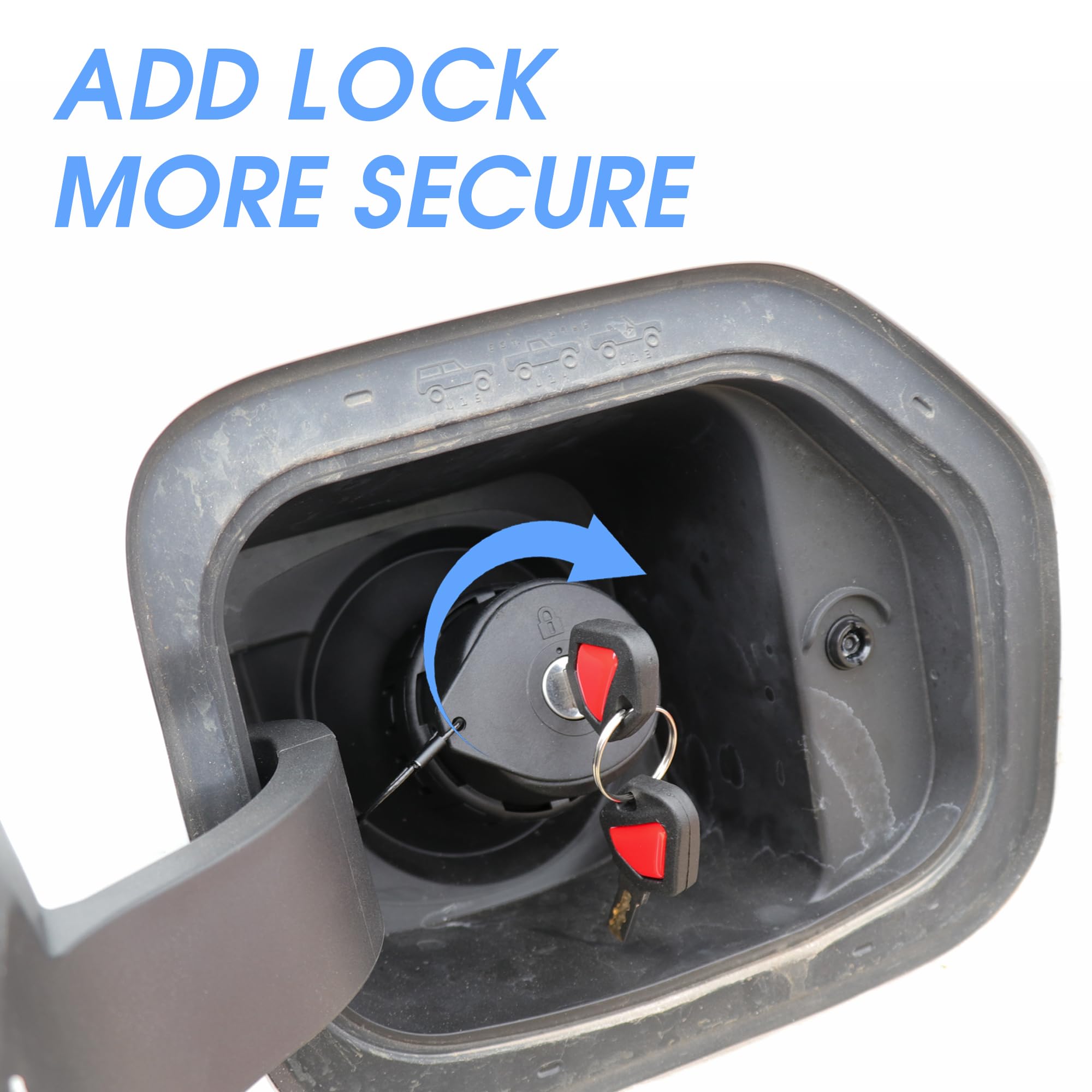 Snapklik.com : Sukemichi Locking Gas Cap Lock And Key For Bronco / F150 ...