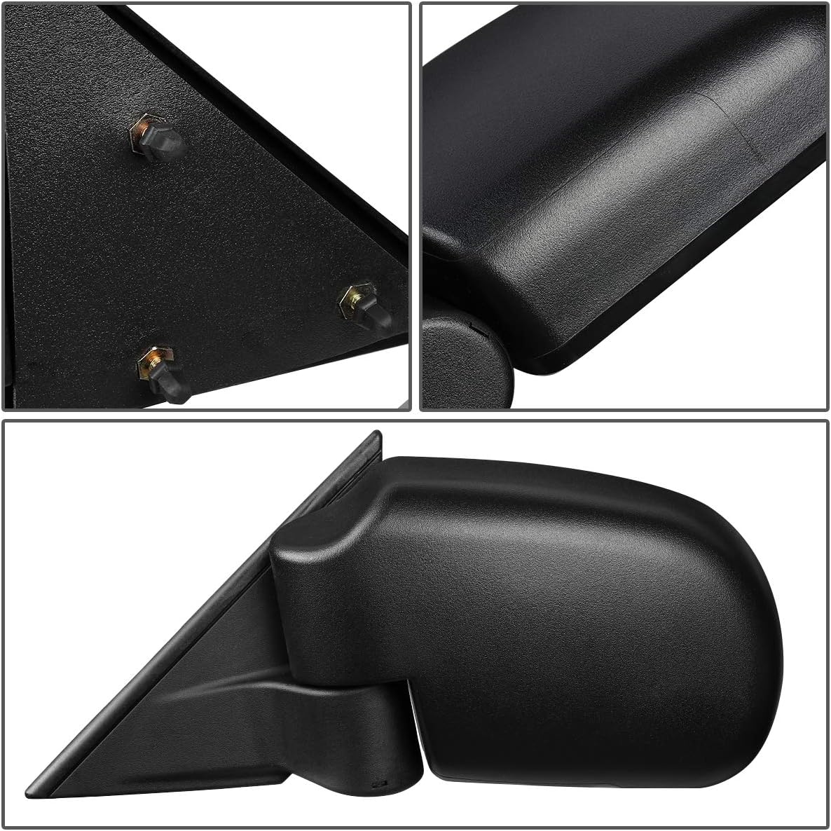 DNA Motoring OEM-MR-GM1320188 Factory Style Manual Left Side View Door Mirror