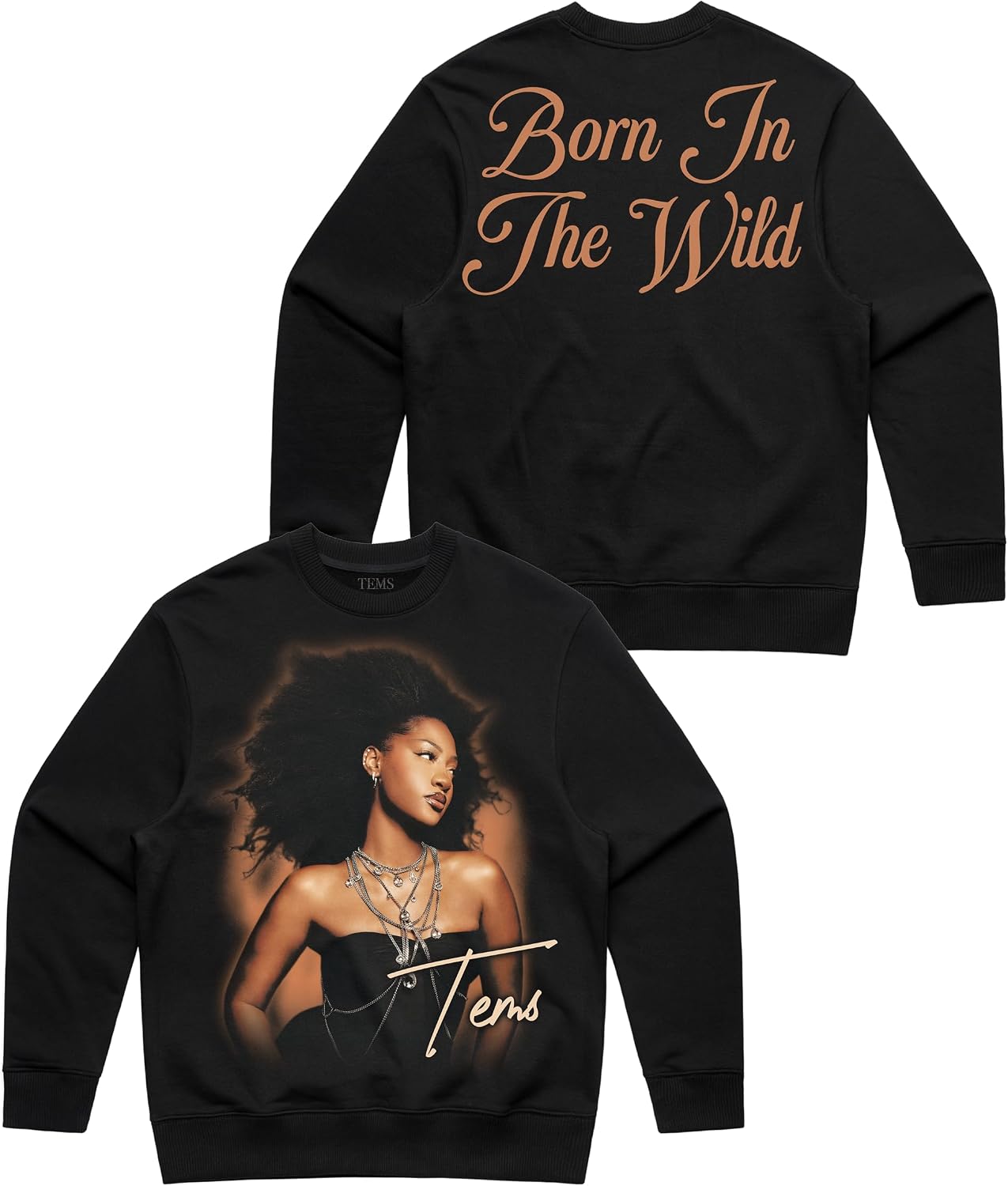 TEMS Official Merch Born in the Wild Tour Crew Neck
