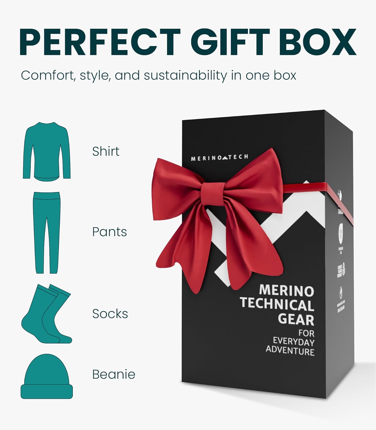 Merino.tech Merino Wool Base Layer Women Set - Midweight Merino Wool Underwear Women Top, Bottom - Image 3