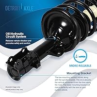 Vista 856 de Detroit Axle - Kit de suspensión delantera de 10 piezas para Chevy Aveo Aveo5 Pontiac G3 Wave 2 Ready Struts Assembly 2 Enlaces de barra