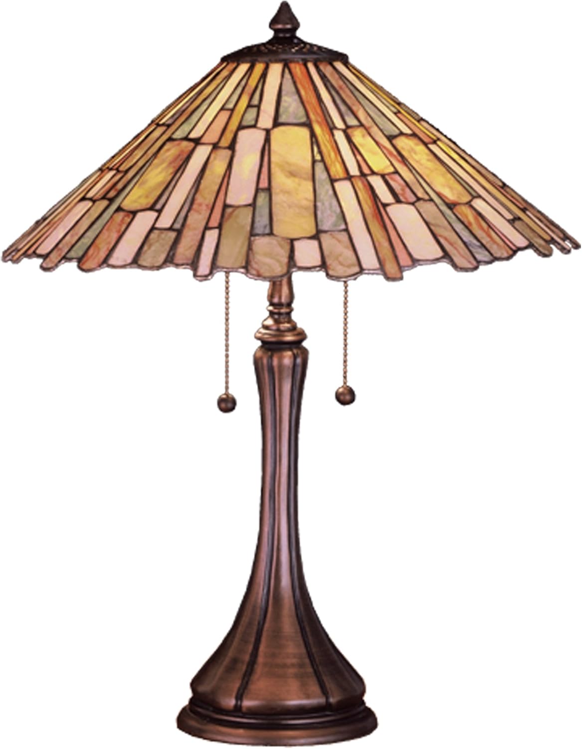 Meyda Tiffany 52158 Jadestone Delta Table Lamp, 23"H