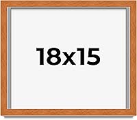 Vista 311 de Marco marrón de 18 x 24 pulgadas, marco de madera maciza de nuez de miel, ancho de moldeo de 0.875 pulgadas, profundidad de rabo de 0.875 pulgadas