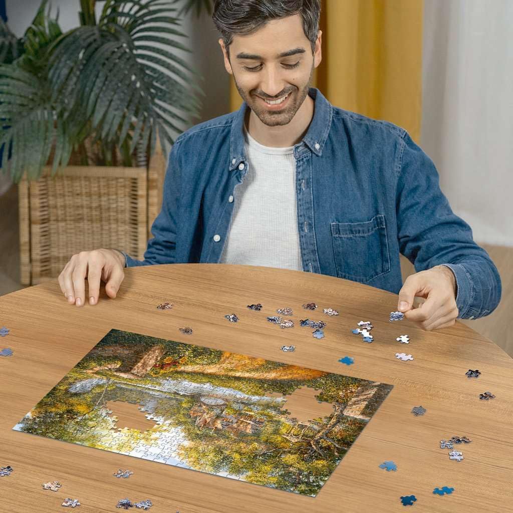 Ravensburger Puzzle 12000218 Cottage by The River 500 Pieces Puzzle for Adults and Children from 12 Years