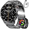 Reloj Inteligente Militar para Hombre Recibe/Haz Llamadas, Smartwatch Resistente con Pantalla HD de 1.85'' con Batería de 1000mAh/Linterna/Ritmo Cardíaco/Más de 110 Modos Deportivos, Seguimiento de Fitness Sumergible IP68 para Android iPhone 1