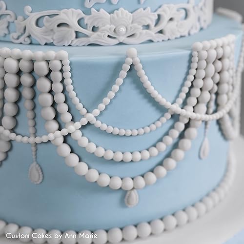 Miniatura 6 de Marvelous Molds PinchPro Perlas (0.157 in) Molde de silicona para decoración de tartas de fondant o arcilla