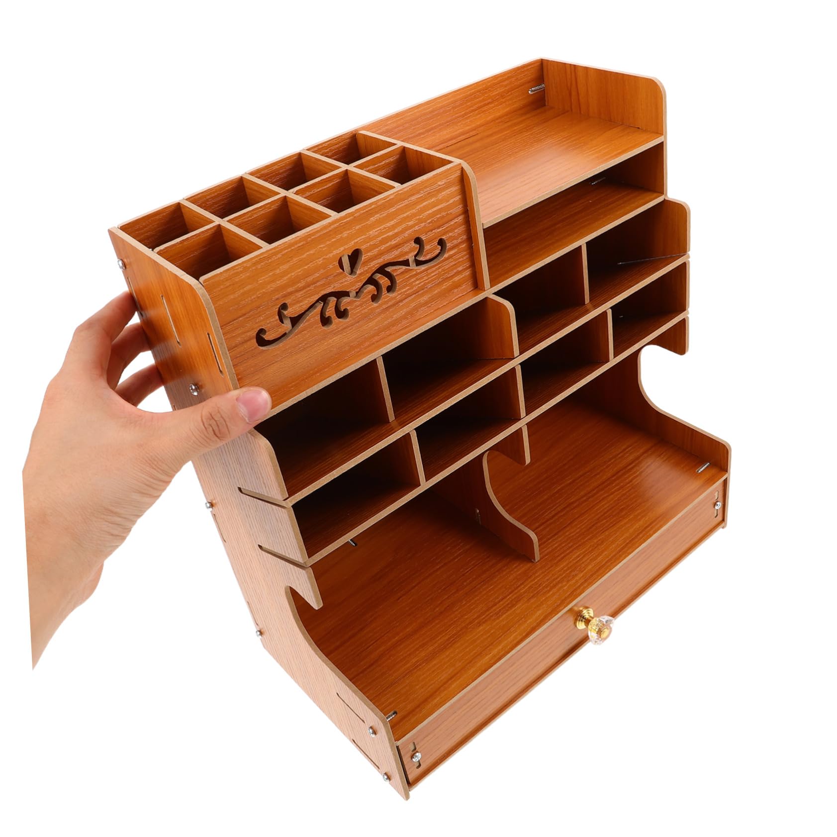Organizer Scrivania in con Ampia Capacità e Scomparti Multipli Penne Stabile ed Elegante per Ufficio e Casa