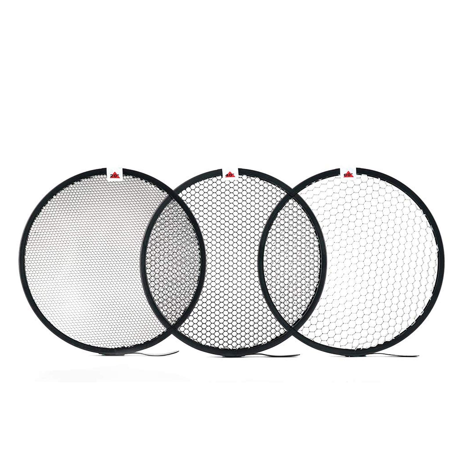 eWINNER Photography Honeycomb Grid 20°/40°/60° Compatible for 7" Bowens Mount Photography Studio Strobe Flash Light Speedlite Standard Reflector