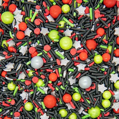 Vista 31 de Gránulos del Hombre araña de fantasía comestibles para decorar y hornear pasteles, galletas y magdalenas; decoraciones de caramelos, pastillas