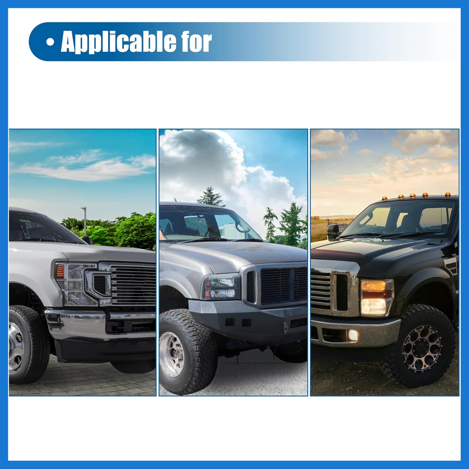 1 Set 7.3L Intercooler Hose Boots Kit for Ford F250 F350 Super Duty 7.3L 1999 2000 2001 2002 2003 with T Bolt Clamp Black Auto Accessories