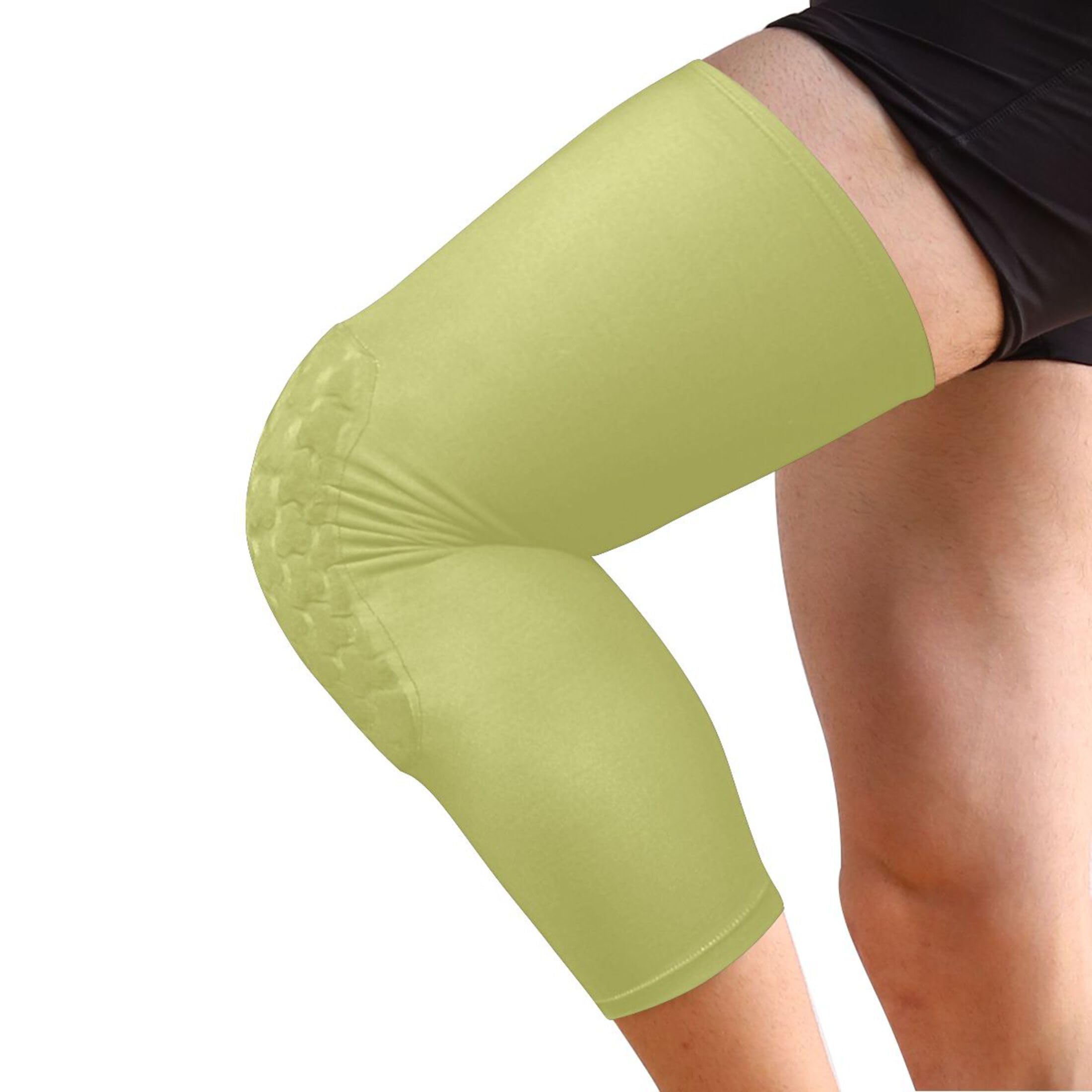 Fruit Green Sports Knee Pads Youth Volleyball Basketball Long Leg Sleeves Braces Compression Wrestling Youth/Kids & Adult Sizes