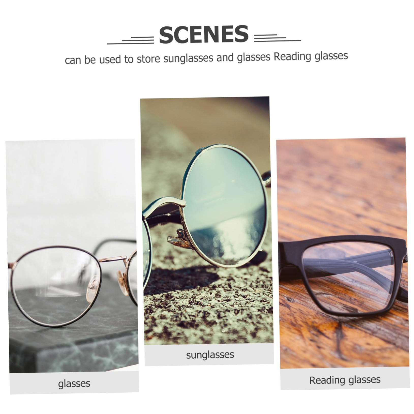 CALLARON Poseedor Viajar Caso De Gafas De Arte Azul Sunglasses Organizer Estuche Gafas De Sol Estuche De Anteojos De Cuero Estuche Para Gafas De Sol Pu