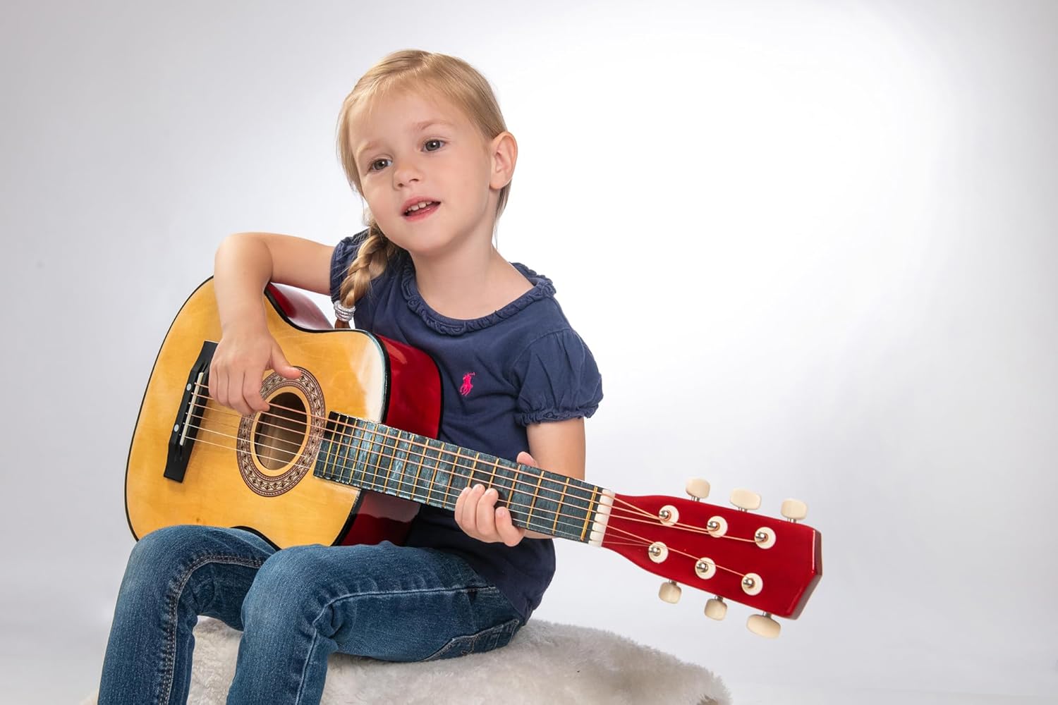 Vedes Wood Guitar (30 Inches) Wooden Guitar with 6 Strings, 75 cm