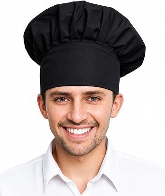 Xeoxarel Chef Hat for Men Women, Adjustable Elastic Baker Cooking Cap