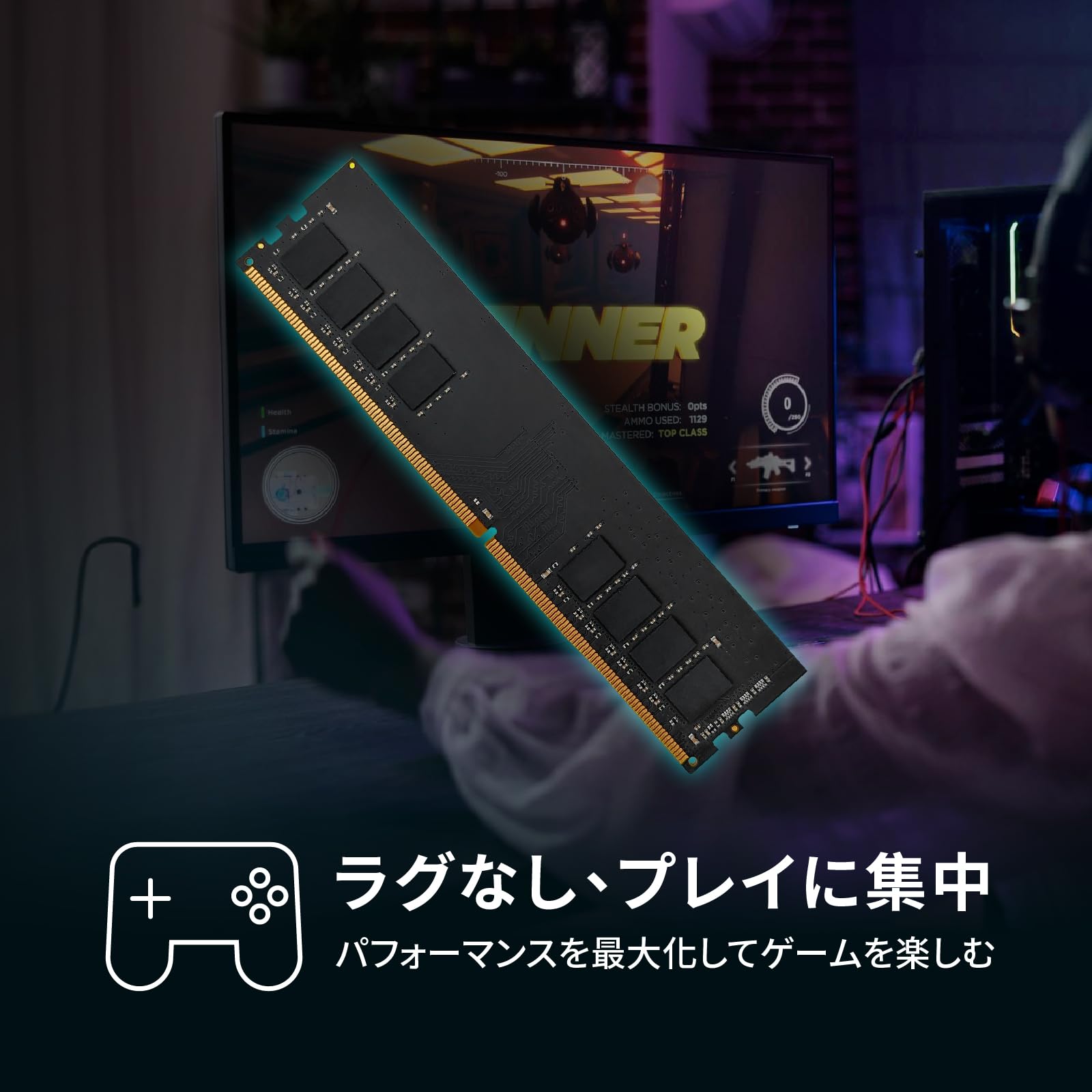 Amazon.co.jp: MMOMENT DDR4 16GB 3200Mhz UDIMM デスクトップPC用