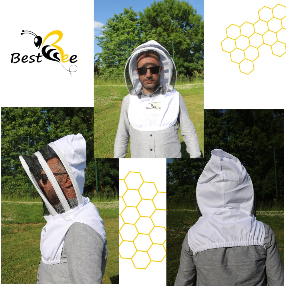 Best Bee Chapeau Apiculteur , Tissu Épais en coton, léger et facile à transporter et à porter, anti guêpes & abeilles