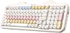 YUNZII C98 Wireless Mechanical Keyboard with Number Pad,98 Key BT5.0/2.4G/USB-C Hot Swap Gasket Mount keyboard,Custom RGB backlight,Cute Cake Keyboard for Win/Mac (Beige, Candy Linear Switch)