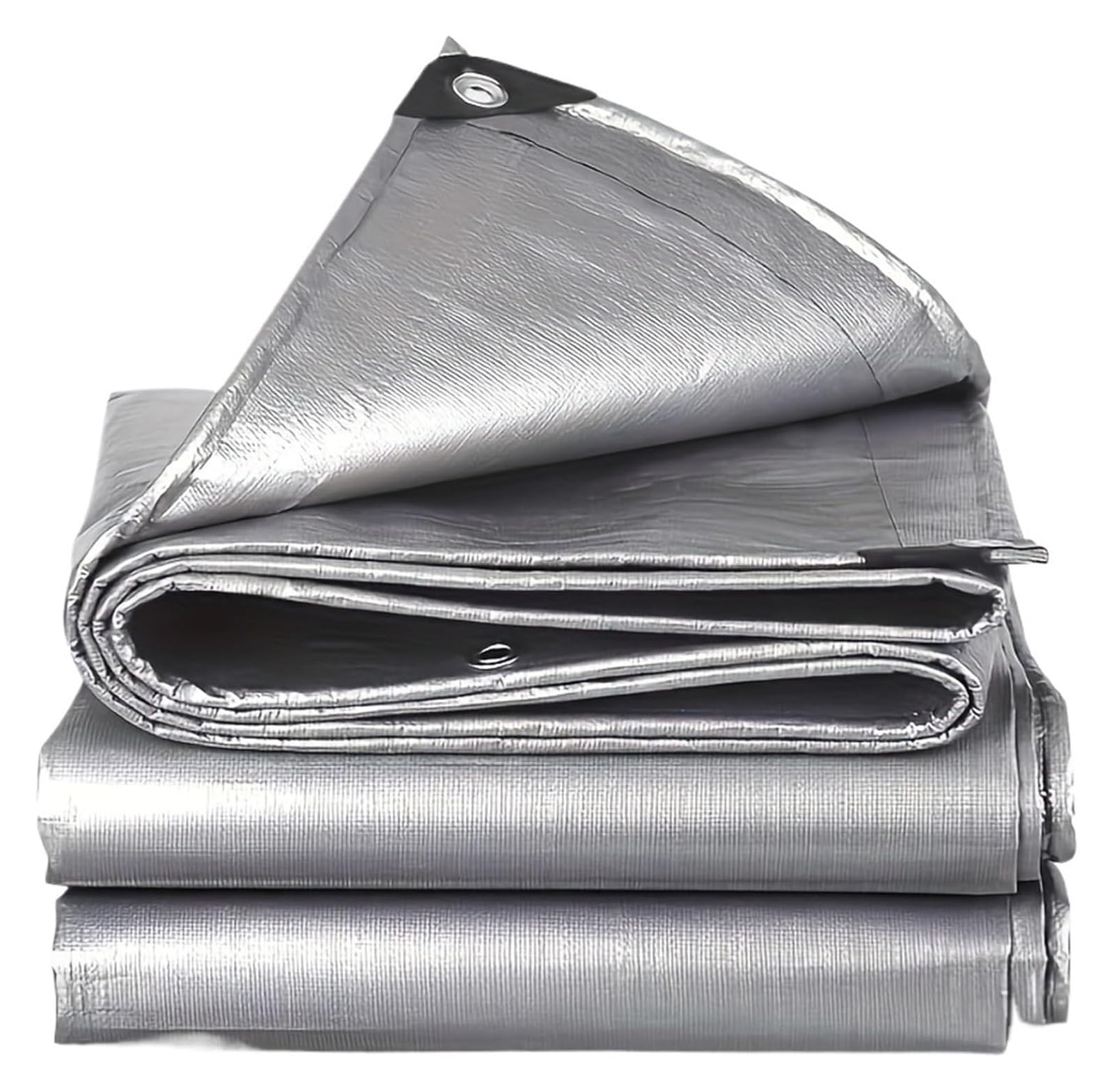 Waterproof Tarp, Sun Shade Sail Silver Multiple Sizes Outdoor Camping(3x3.0m)