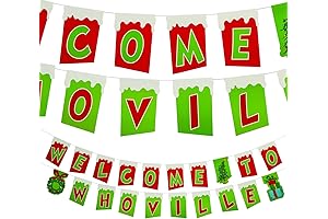 Dr. Seuss The Grinch Who-Ville Garland - 2 Pieces