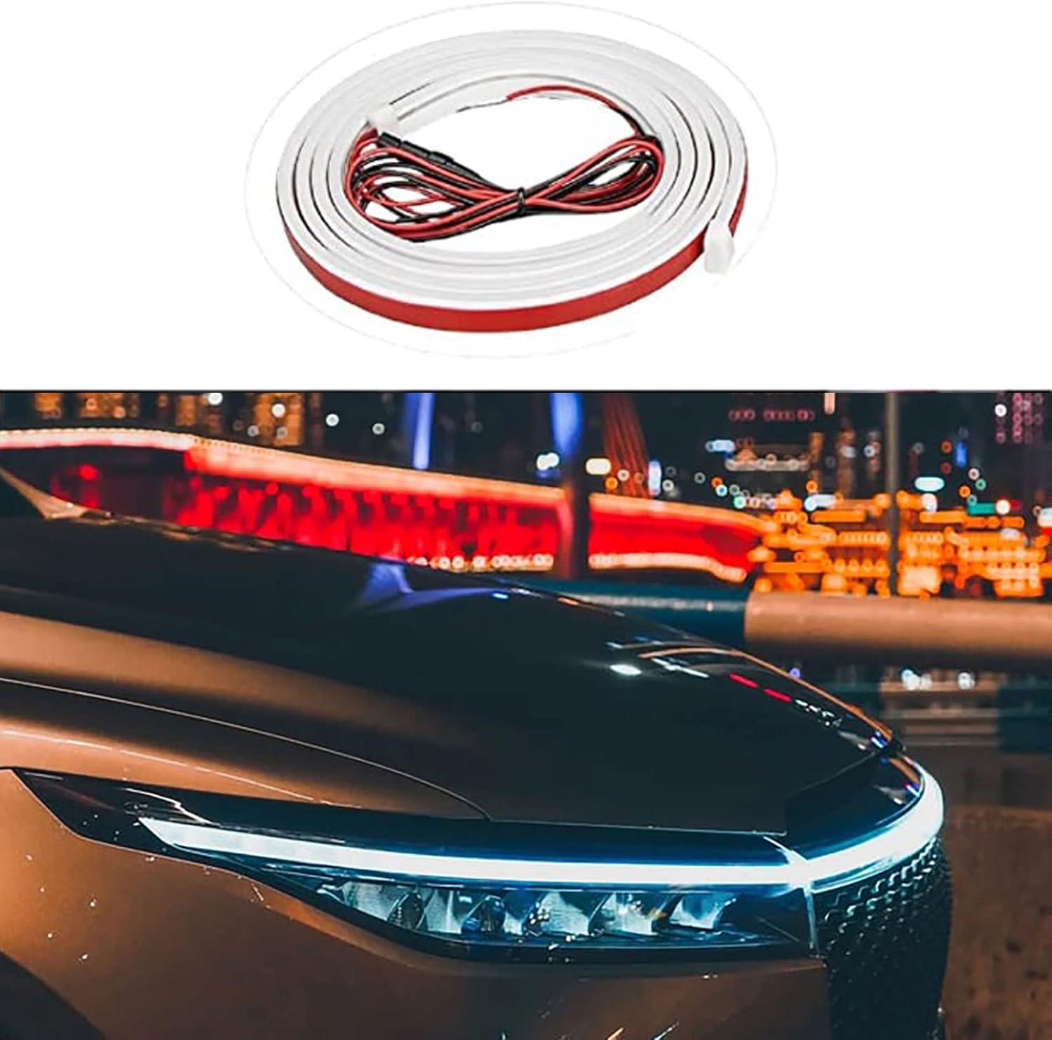 Dynamic Scan Start Up Hoodbeam Kit, Exterior Car LED Strip