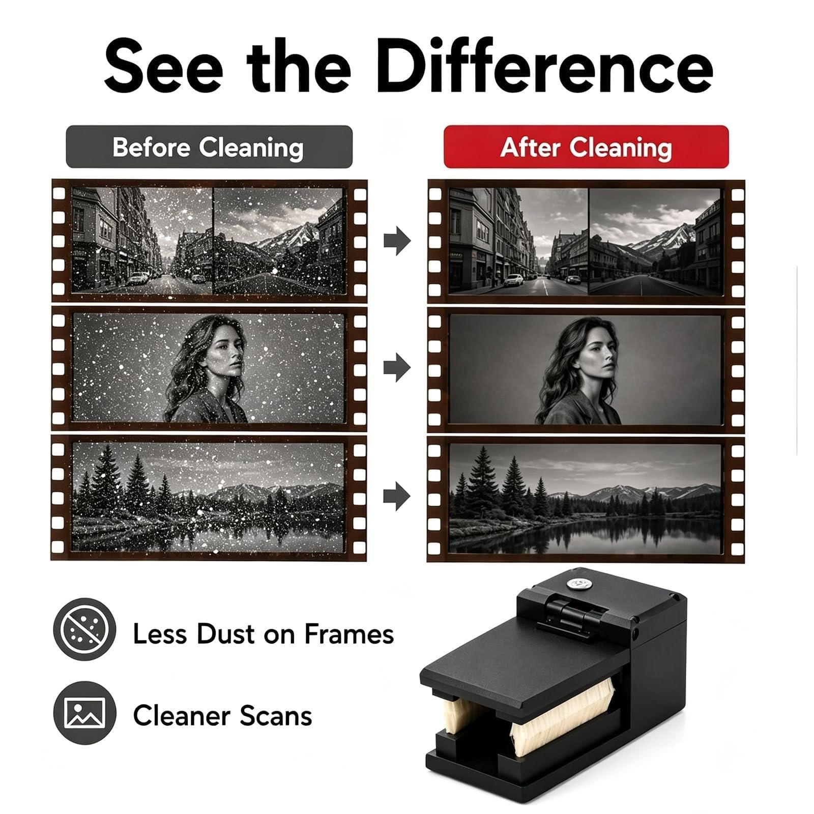 Nettoyeur de poussière pour négatifs de Film pour Film 135/120