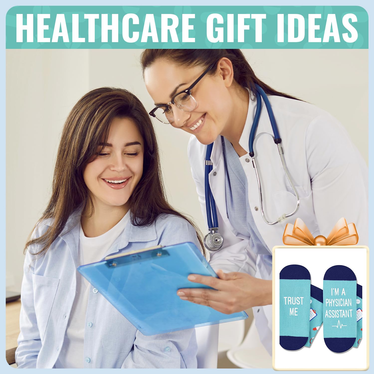 HAPPYPOP EMT Gifts for Men Women - Medical Assistants Gifts Medical Assistants Week Socks
