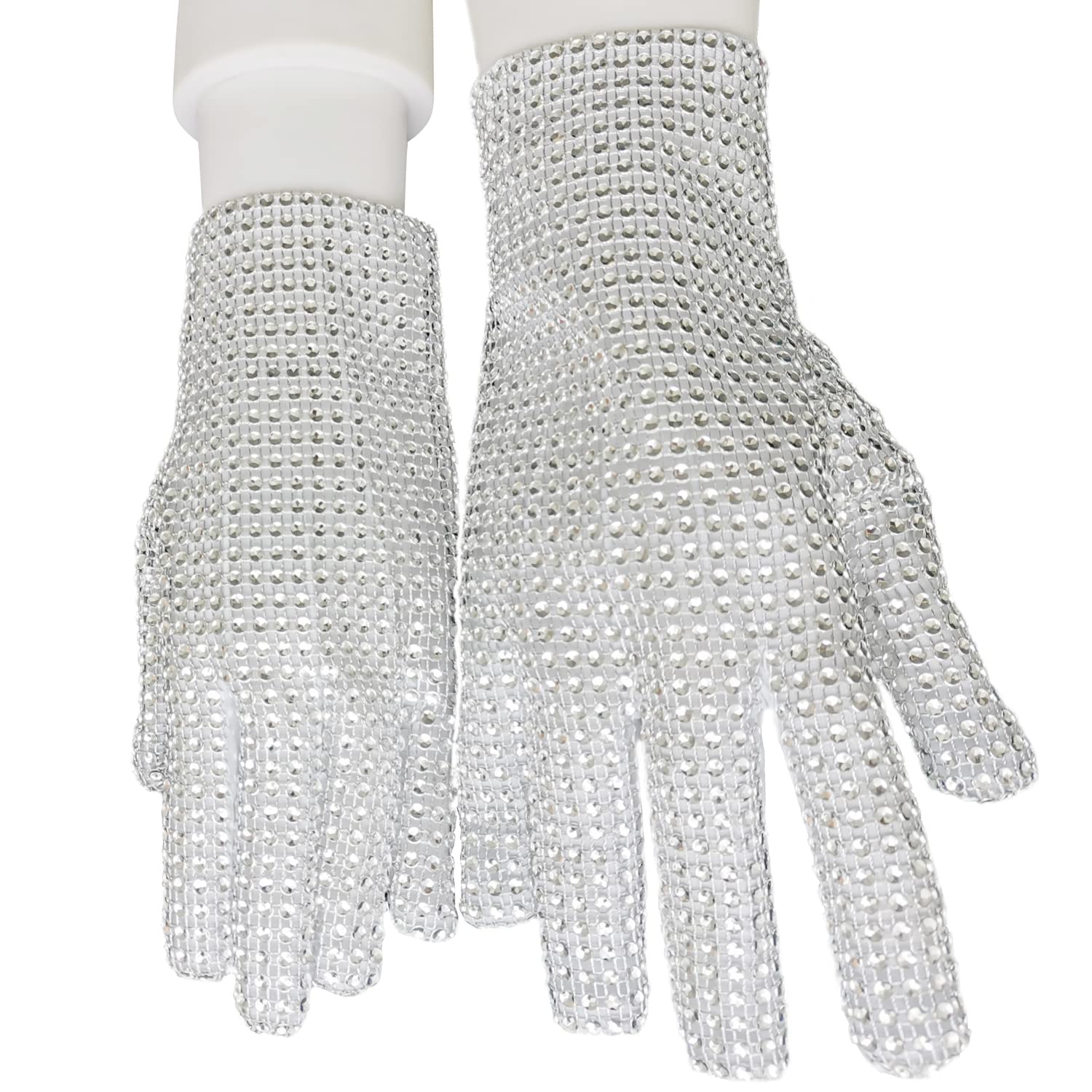 Michael Diamond - Guante para niños con diamantes de imitación, guantes Punk Rock MJ, regalo de Navidad