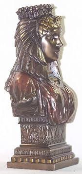 UNICORN STUDIO Art Deco Style Ancient Egyptian Queen Bust Statue