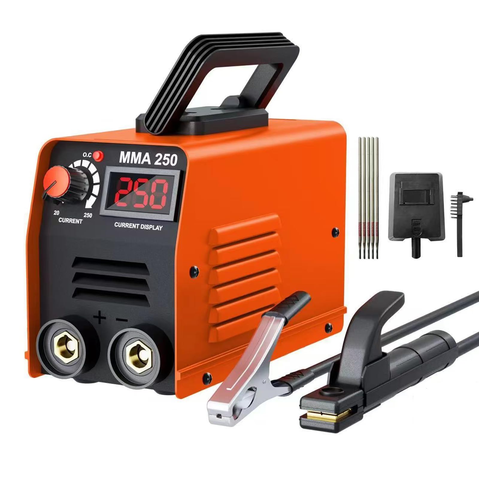 Soudeuse à baguette 250A avec baguettes de soudage arc et technologie onduleur IGBT