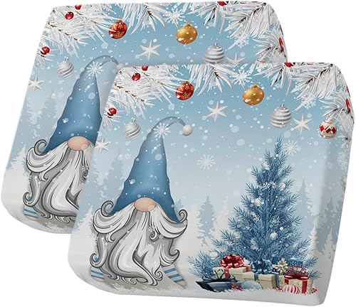 Miniatura 8 de Fundas de cojín elásticas rojas de Navidad para sofá, seccionalindividualLT, funda protectora para muebles con parte inferior elástica, diseño a