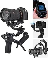 Vista 12 de Estabilizador de cardán para cámara FeiyuTech SCORP-C2 con seguimiento AI, carga útil de 7.72 lb, disparo vertical rápido, control Bluetooth, mango