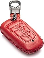 Vista 9 de Vitodeco Funda de piel para llave inteligente con llavero compatible con Ford (modelos 2018 - 2026) - 5 botones, marrón