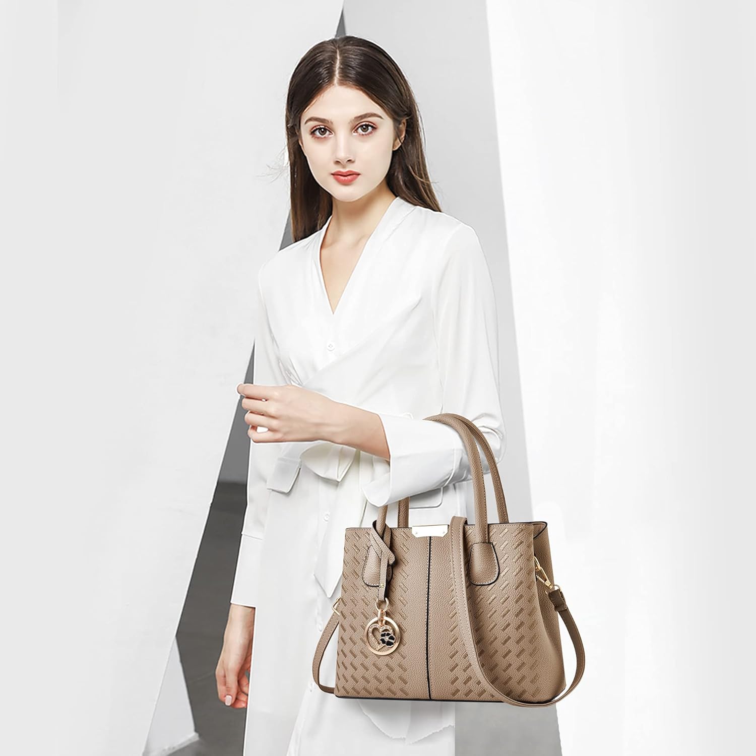 Purses and Handbags for Women Shoulder Tote Bags Top Handle Satchel - Image 2