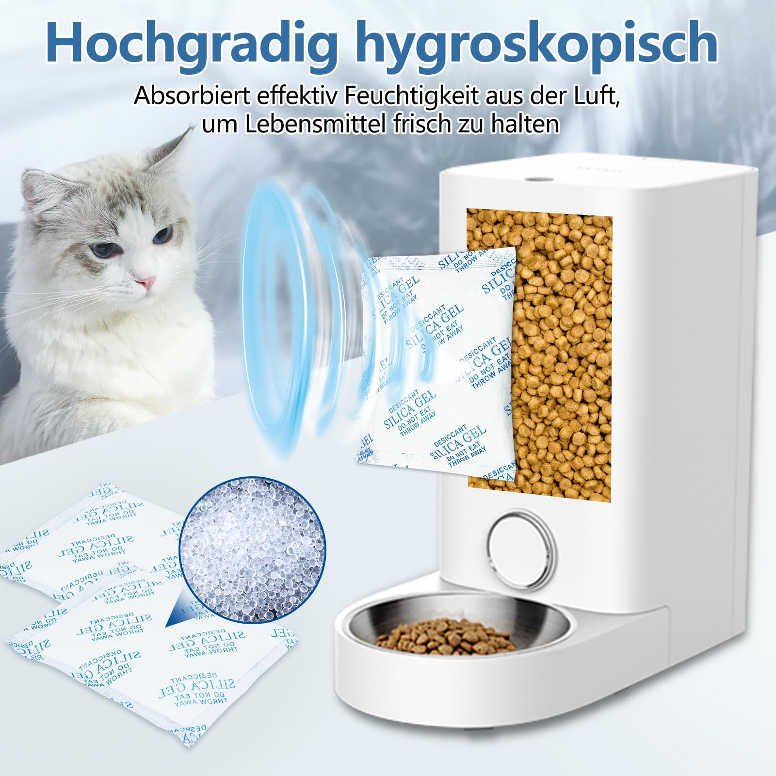 Haliya Petkit Lot de 10 pièces de déshydratant pour mangeoires automatiques pour chats et chiens 5 l