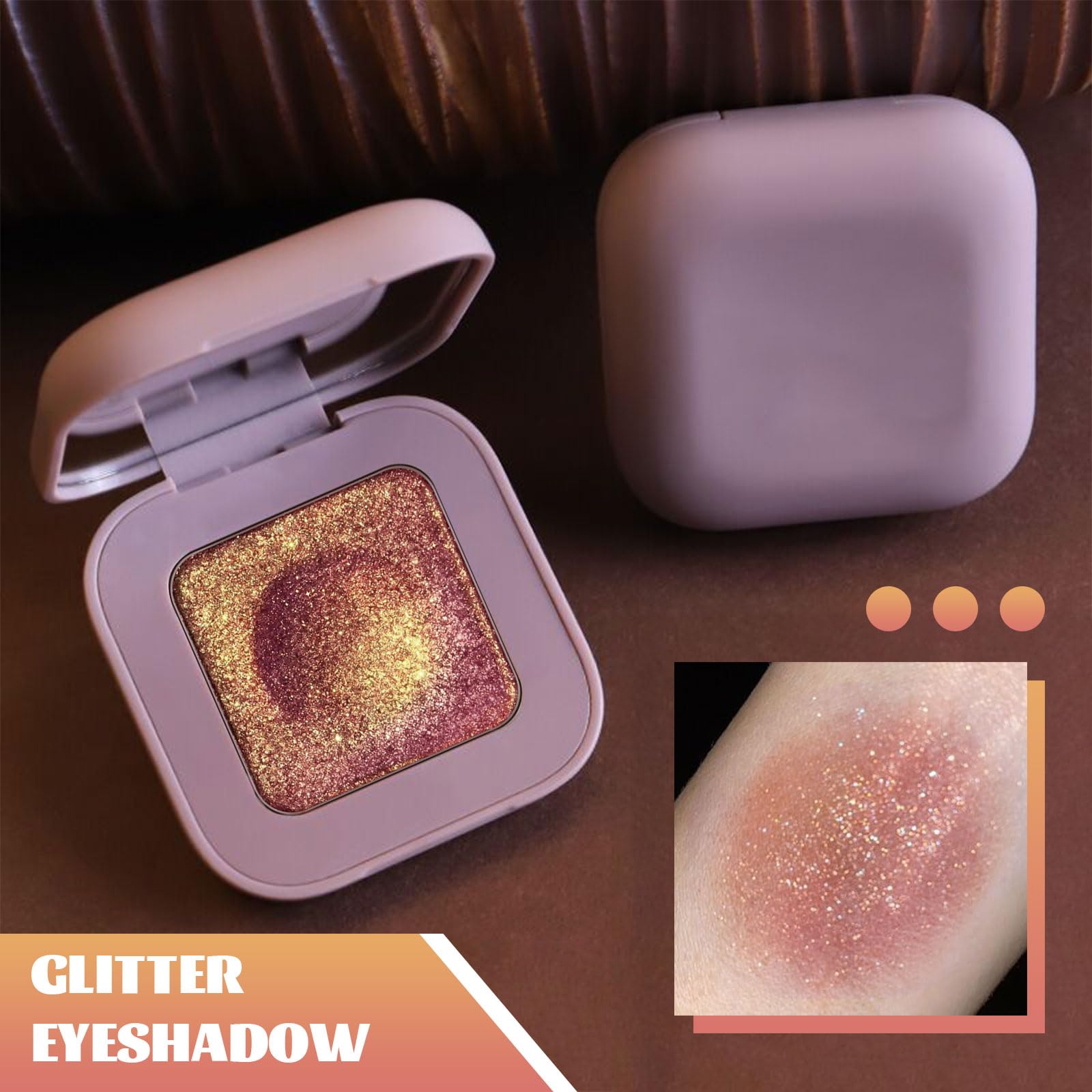 Duochrome Burgundy Gold Glitter paleta cieni do powiek, holograficzny kameleon bogaty kolor połyskujący, kolor Shift Sparkle Inner Corner Eye rozświetlacz, paleta rozświetlaczy do makijażu na