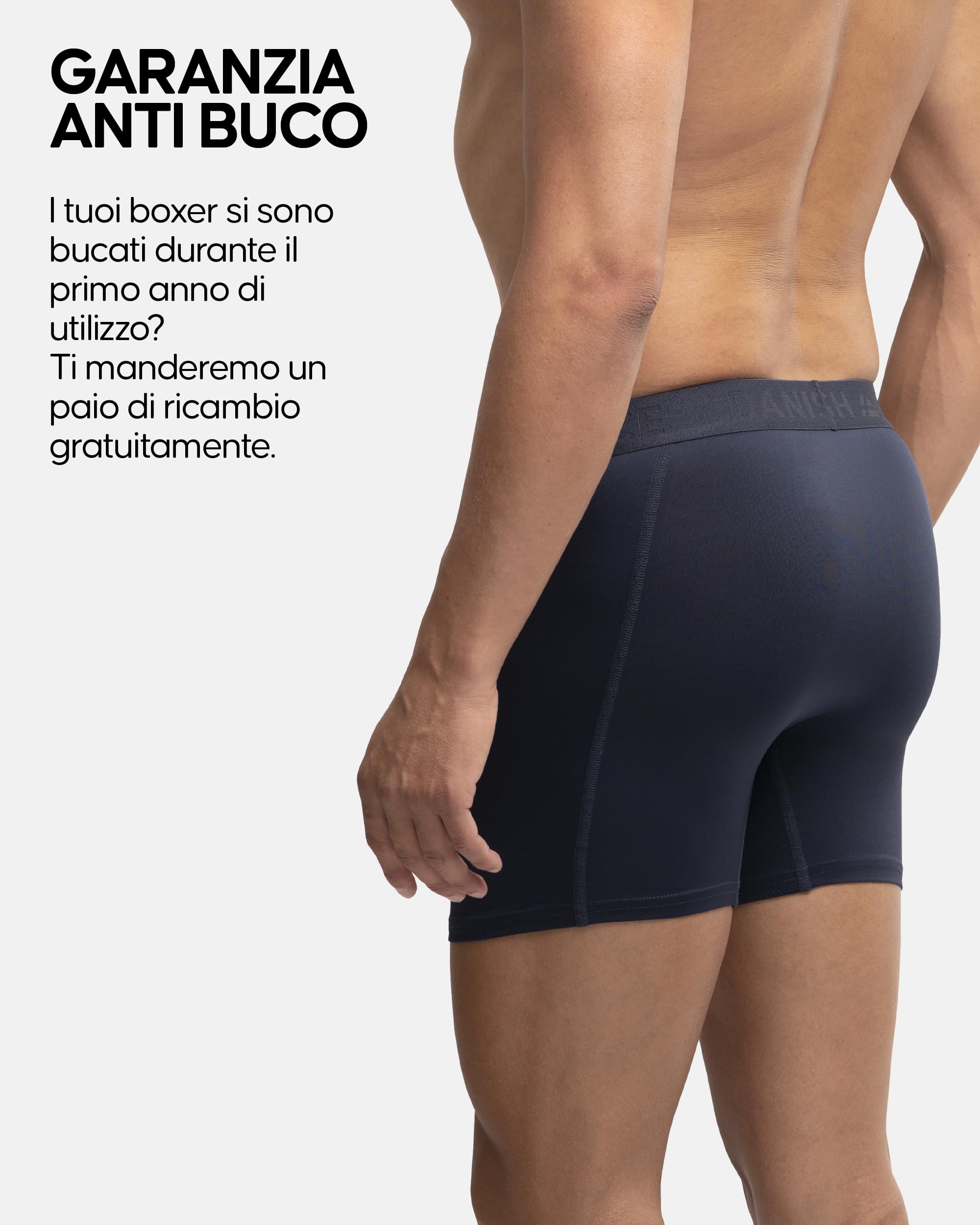 DANISH ENDURANCE Boxer Sportivi, in Microfibra, Elasticizzato, Intimo per Sport, da Uomo, 3 Paia