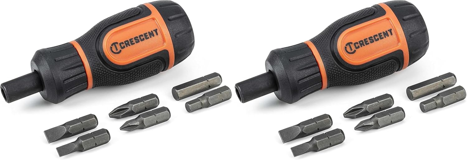 Crescent 11-in-1 Ratcheting Multi-Bit Driver (Pack of 2)