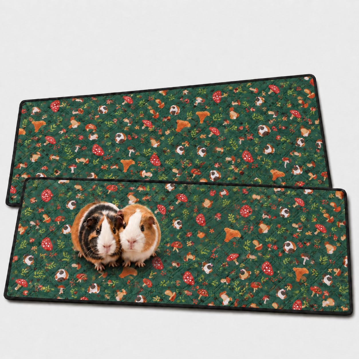 Pebble And Puddle Green Guinea Pig Cage Liners 2 Pack, 61X120cm Uk
