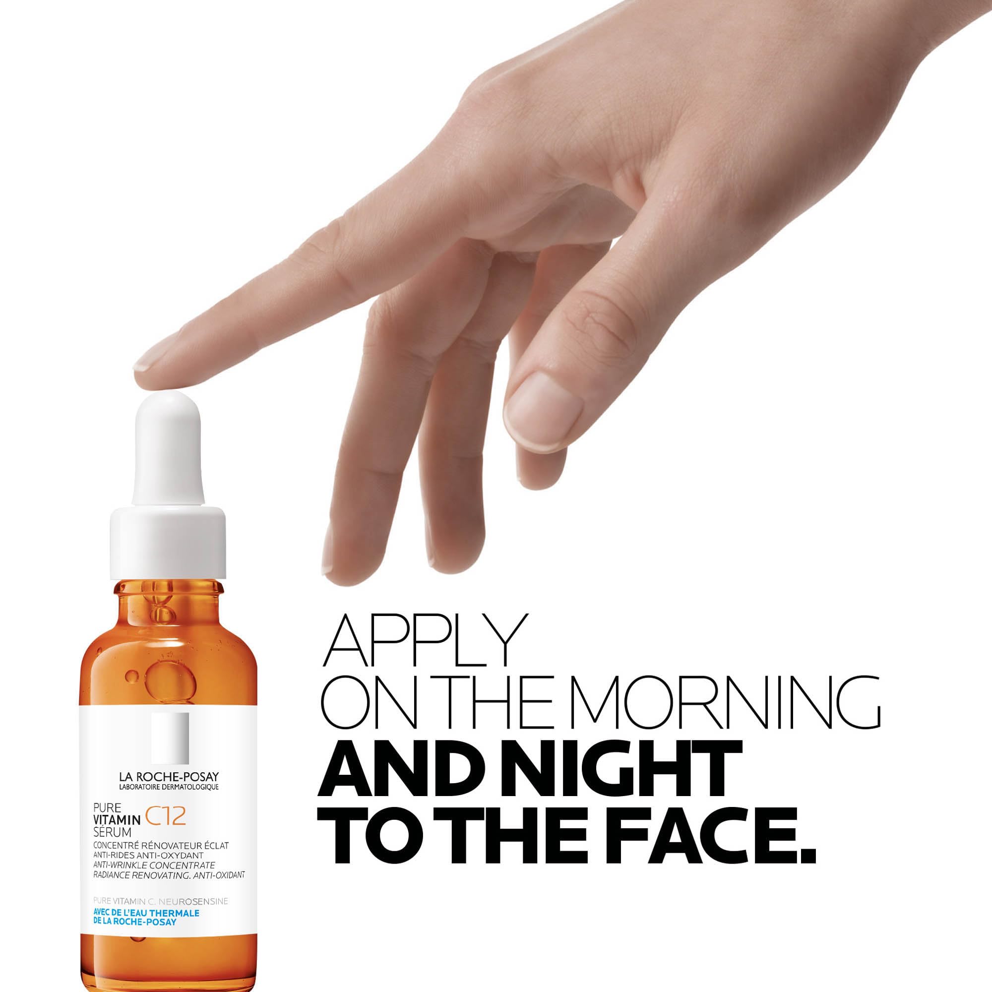La Roche Posay Pure witamina C12 serum przeciw starzeniu się, 12% witaminy C, regenerująca przeciwzmarszczkowa pielęgnacja twarzy, ujędrniająca, rozjaśniająca i antyoksydacyjna, przeciw plamom