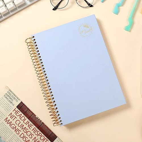 Miniatura 8 de Yoment Cuaderno pequeño en espiral, 300 páginas, cuadernos en espiral de tapa dura, cuaderno de 5.5 x 7.5 pulgadas, cuaderno de rayas