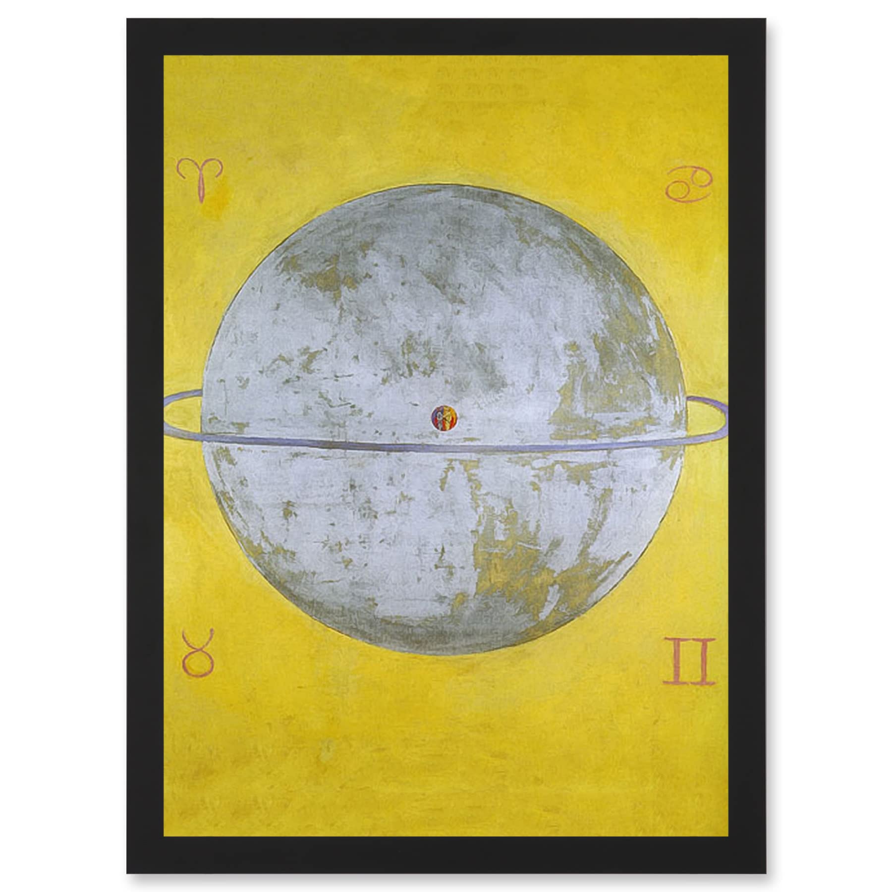 Artery8 Painting Abstract Hilma Af Klint 1915 The Dove Nr 12 13 Artwork Framed Wall Art Print A4