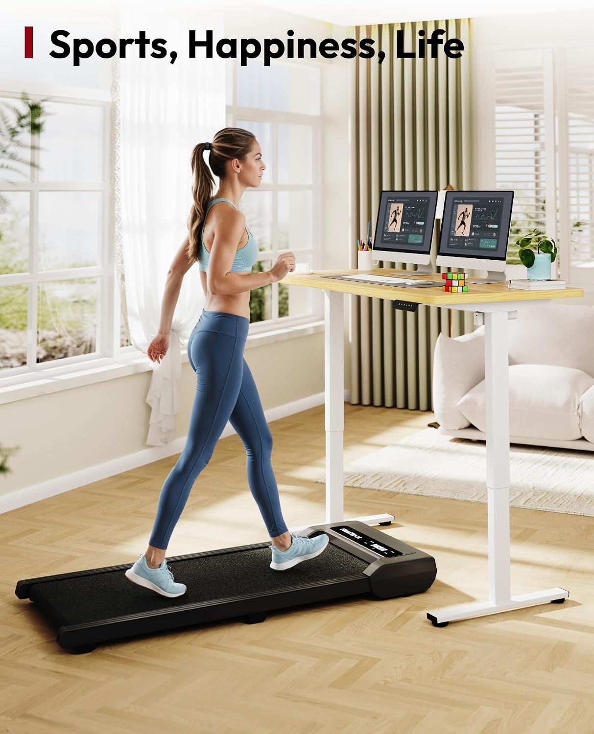  One-Piece Electric Height Adjustable Standing Desk 40''x 24'' thumbnail